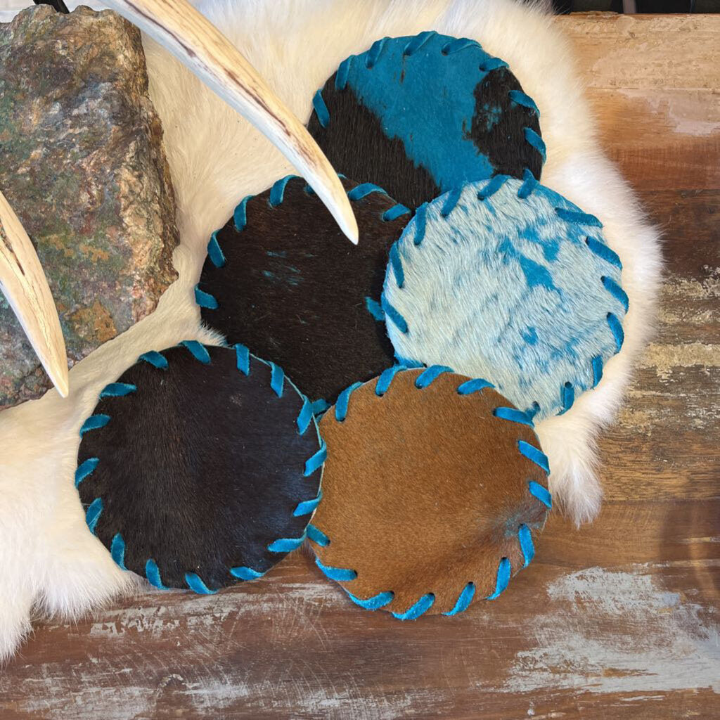 Gaucho Plain Turquoise Coaster