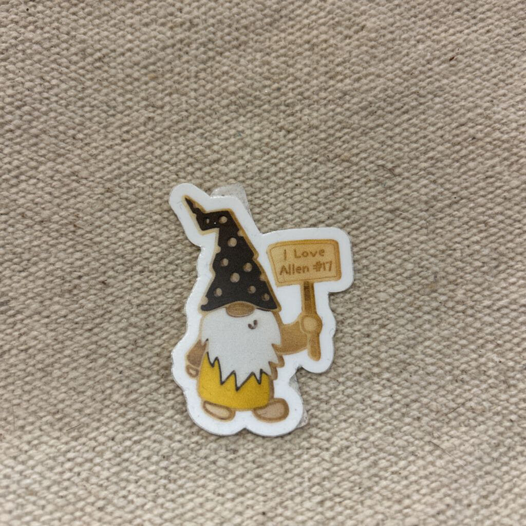 I Love #17 Gnome Sticker