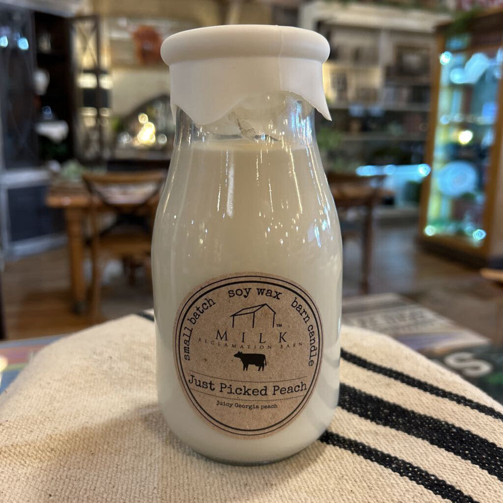 Milk Barn Just Picked Peach Candle