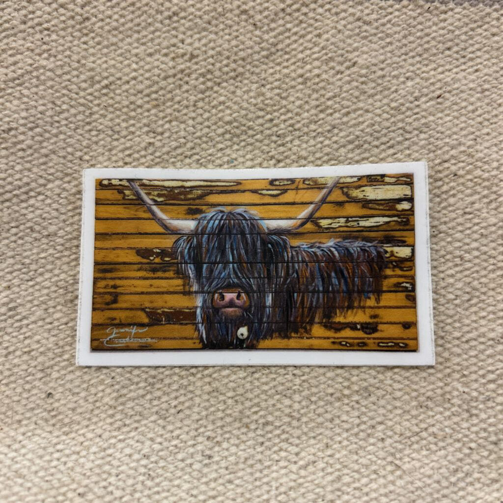 Blue/Brown Highlander Sticker