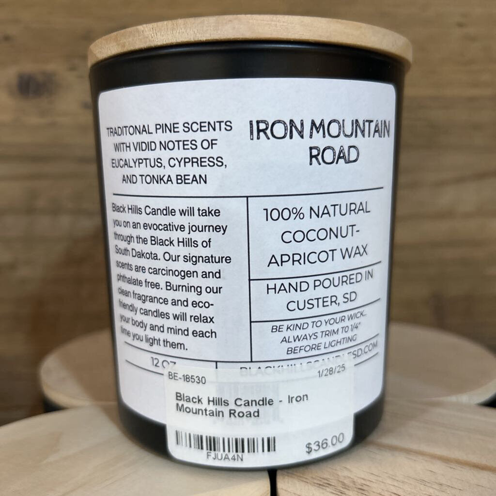 Black Hills Iron Mountain Road Candle