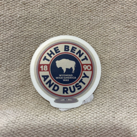 The Bent & Rusty Gas Pump Globe Sticker