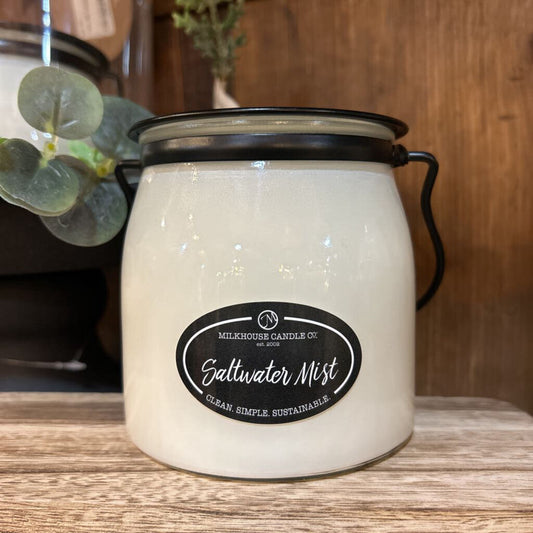 Milkhouse Butter Jar Saltwater Mist Candle