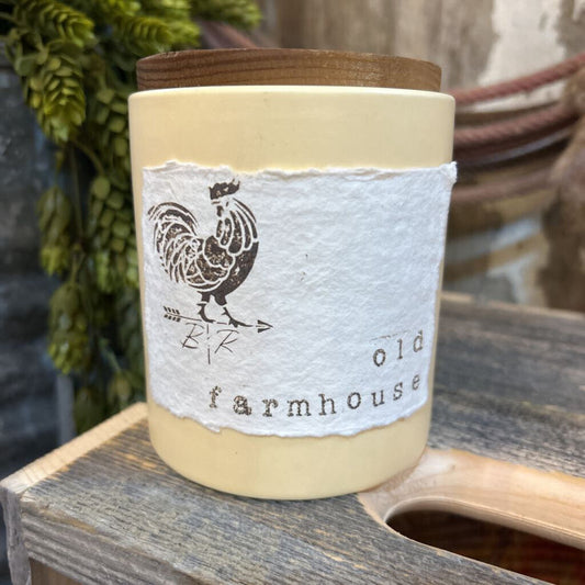 B&R Wood Wick Old Farmhouse Candle