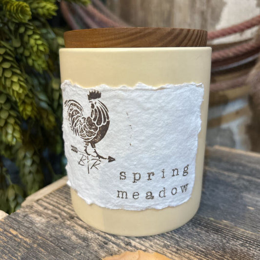 B&R Wood Wick Spring Meadow Candle