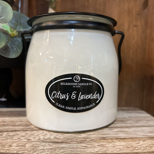 Milkhouse Butter Jar Citrus & Lavender Candle