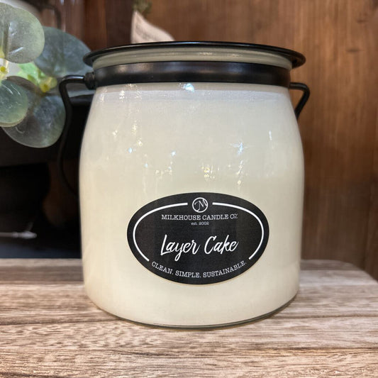 Milkhouse Butter Jar Layer Cake Candle