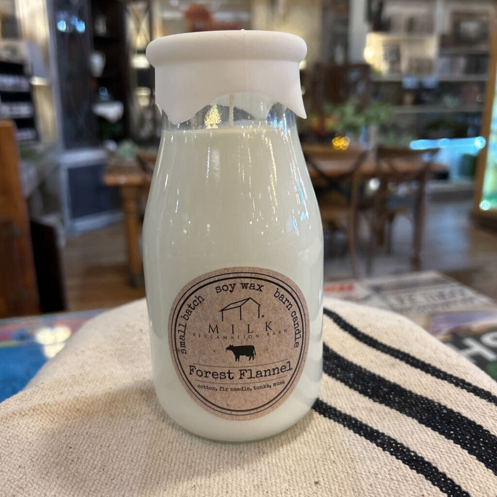Milk Barn Forest Flannel Candle