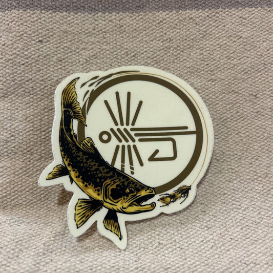 Logo And Trout Sticker