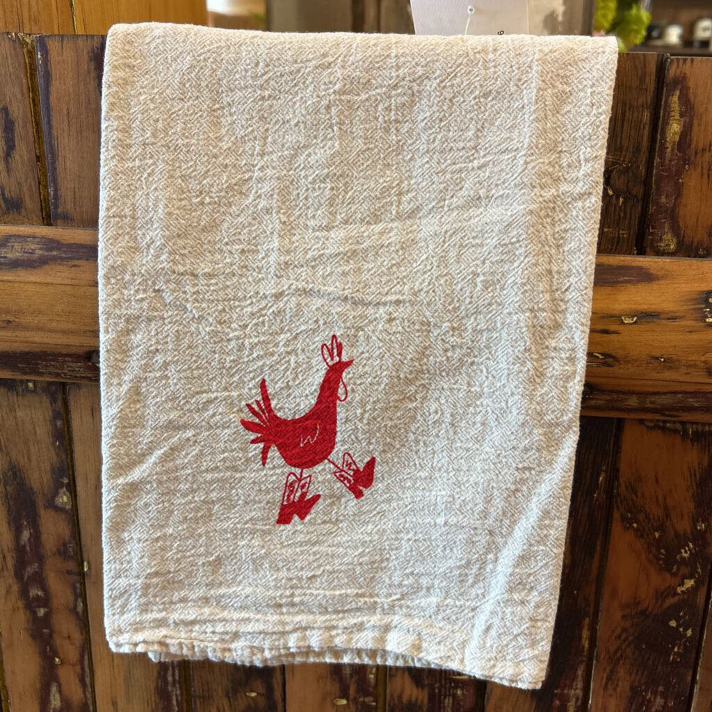 Cowboy Chicken Tea Towel