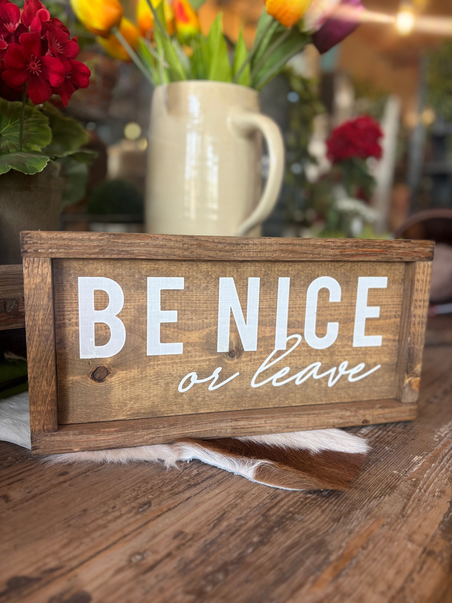Handmade Wooden Sign